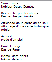 Menu contextuel